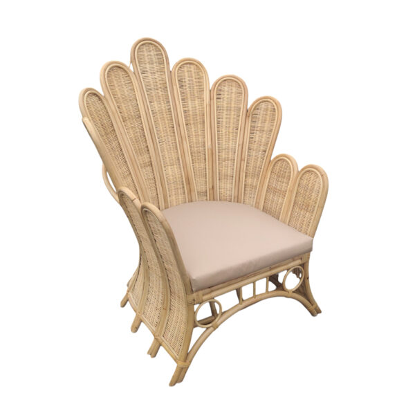 Ðïëõèñüíá Fragia Inart ìå ìðåæ ìáîéëÜñé-öõóéêü rattan 103x90x120åê