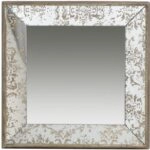 Artekko Dorthea Καθρέπτης Τοίχου MDF Γυαλί Χρυσό (38.5x38.5x5)cm