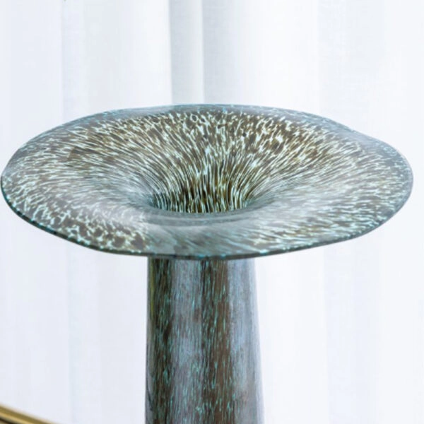 Vaughan Βάζο Διακοσμητικό Γυάλινο Καφέ (27x27x42)cm