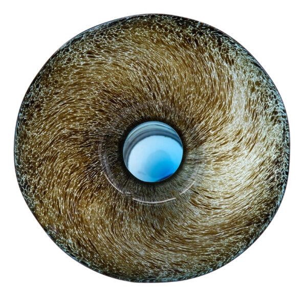 Vaughan Βάζο Διακοσμητικό Γυάλινο Καφέ (27x27x42)cm