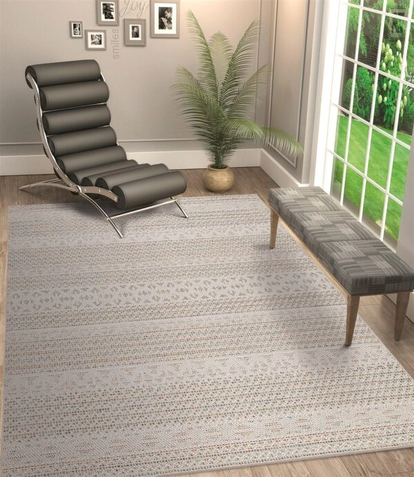 ΧΑΛΙ ΨΑΘΑ VAN 40001/X MULTI-CREAM - 133cm x 190cm