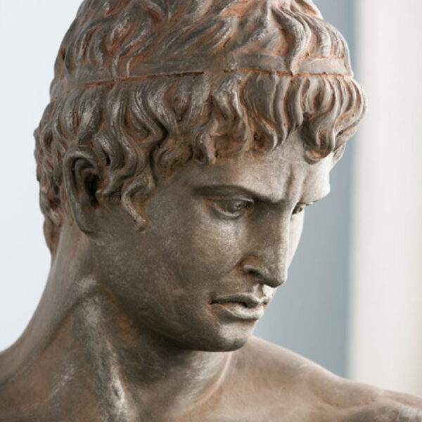 Artekko Atticus Προτομή Διακοσμητική από Μαγνήσιο Γκρι (49x23x57)cm