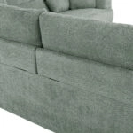 ΚΑΝΑΠΕΣ ΓΩΝΙΑ SYMMET HM3269.06 ΜΕΝΤΑ ΥΦΑΣΜΑ-ΑΝΘΡΑΚΙ ΠΟΔΙΑ 314x236x90-102Yεκ.