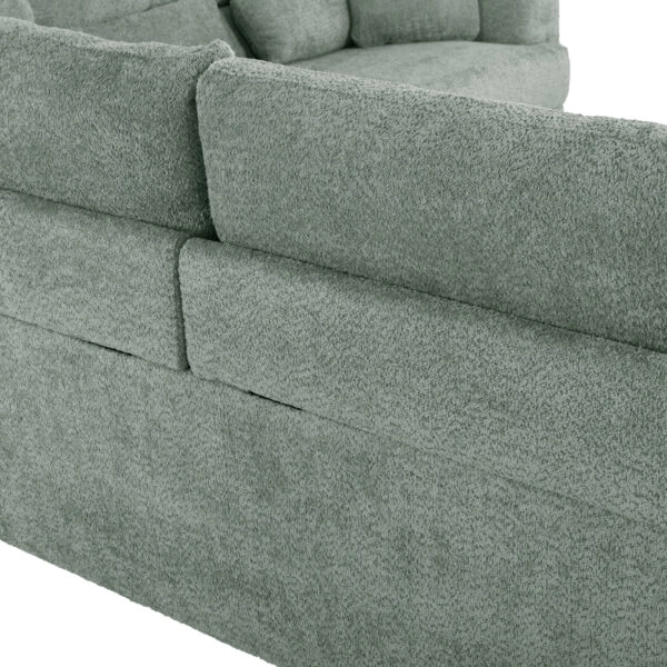 ΚΑΝΑΠΕΣ ΓΩΝΙΑ SYMMET HM3269.06 ΜΕΝΤΑ ΥΦΑΣΜΑ-ΑΝΘΡΑΚΙ ΠΟΔΙΑ 314x236x90-102Yεκ.