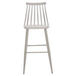 ΣΚΑΜΠΟ ΜΠΑΡ ΨΗΛΟ VANESSA HM8459.20 ΓΚΡΙ PP & ΓΚΡΙ ΜΕΤΑΛ.ΠΟΔΙΑ 47x48,5x107Υεκ.