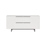 Μπουφές CARTMEL Λευκό Μοριοσανίδα/Μέταλλο 44.5x160x74.3cm