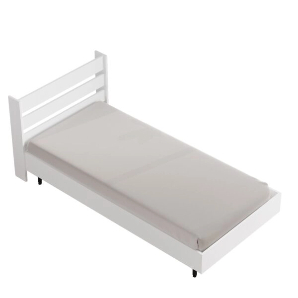 Κρεβάτι SUFFOLK Λευκό Μοριοσανίδα/Μέταλλο 108.5x205.6x86cm