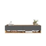 Έπιπλο Τηλεόρασης SOLVA Πεύκο/Ανθρακί Μοριοσανίδα 140x31.6x29.6cm