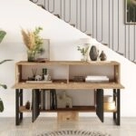 Κονσόλα BLACKFEN Πεύκο/Μαύρο Μοριοσανίδα/Μέταλλο 139x83.6x43cm