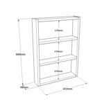 Ράφι Τοίχου  EARLS Φυσικό Μοριοσανίδα 43.2x9x60cm