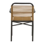 Τραπεζαρία Kliton-Clutch σετ 5τεμ  αλουμίνιο σε ανθρακί απόχρωση 80x80x74εκ