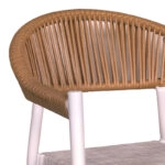 Τραπεζαρία Kliton-Elation σετ 7τεμ αλουμίνιο σε λευκή απόχρωση 150x80x74εκ