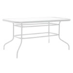 Τραπεζαρία Valor-Confidence σετ 5τεμ μέταλλο σε λευκή απόχρωση 140x80x70εκ