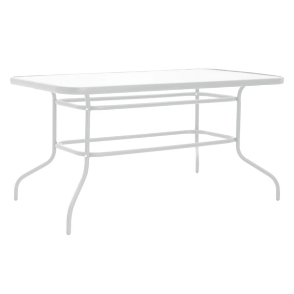 Τραπεζαρία Valor-Confidence σετ 5τεμ μέταλλο σε λευκή απόχρωση 140x80x70εκ