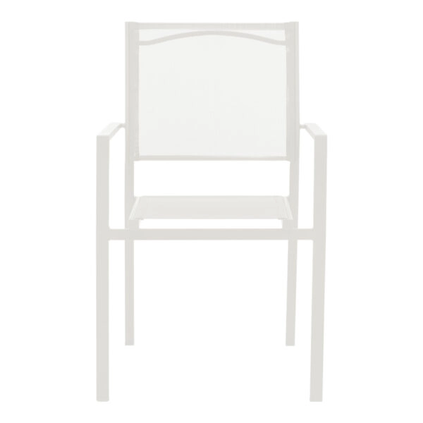 Τραπεζαρία Valor-Confidence σετ 5τεμ μέταλλο σε λευκή απόχρωση 140x80x70εκ