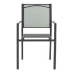 Τραπεζαρία Vergo-Confidence σετ 3τεμ μέταλλο σε μαύρη απόχρωση Φ60x70εκ