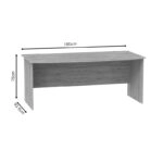 Γραφείο εργασίας Anze  φυσικό μελαμίνης 180x93.5x75εκ