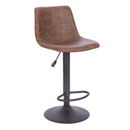 ASTI ΣΚΑΜΠΩ BAR ΚΑΦΕ ANTIQUE WASHED ΜΑΥΡΟ 42x49xH109