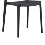 Καρέκλα Amvroan στοιβαζόμενη  με UV protection ανθρακί pp 51x49x79.5εκ