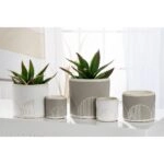 Κασπώ Με Σχέδιο Κεραμικό Φ12x10.5cm Σε 2 Χρώματα