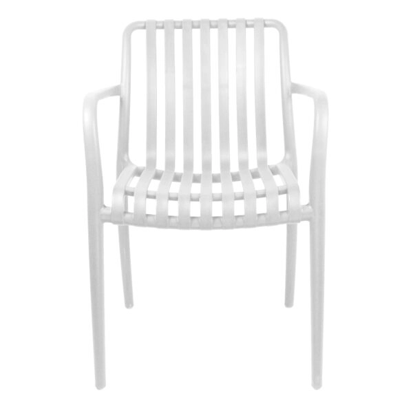 Πολυθρόνα Zoi  pp σε λευκή απόχρωση 58.5x54x80εκ
