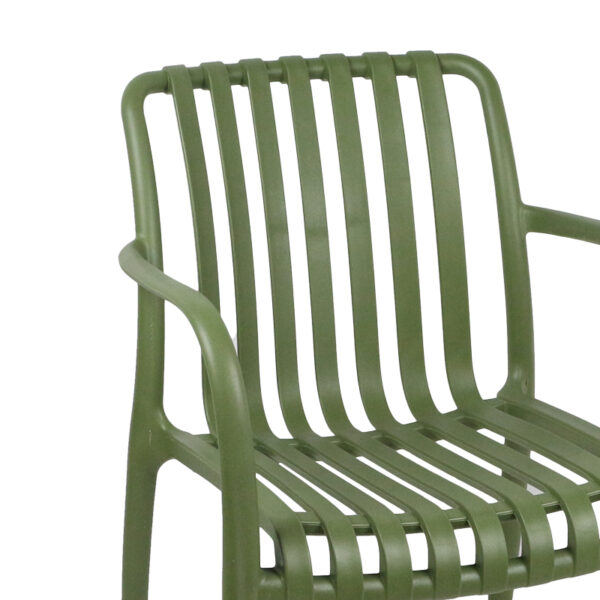 Πολυθρόνα Zoi  pp σε σκούρη πράσινη απόχρωση 58.5x54x80εκ
