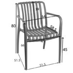 Πολυθρόνα Zoi  pp σε σκούρη πράσινη απόχρωση 58.5x54x80εκ