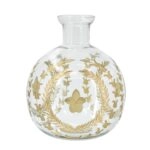 Artekko Aphelios Διακοσμητικό Βάζο Γυαλί Διάφανο Χρυσό