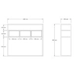 Κονσόλα Guarda Megapap χρώμα μπεζ travertine - χρυσό 100x29x90εκ.