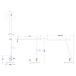 ΦΩΤΙΣΤΙΚΟ ΓΡΑΦΕΙΟΥ LED BLAIN PRO HM4445.08 ΑΣΗΜΙ ΧΡΩΜΑ Φ19x49,9Υεκ.
