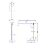 ΦΩΤΙΣΤΙΚΟ ΓΡΑΦΕΙΟΥ LED BLAIN PRO HM4448.02 ΜΑΥΡΟ ΧΡΩΜΑ ABS 17,3x12,5x39,9Υεκ.