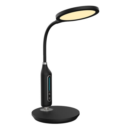 ΦΩΤΙΣΤΙΚΟ ΓΡΑΦΕΙΟΥ LED BLAIN HM4460.02 ΜΑΥΡΟ ABS & ΣΙΛΙΚΟΝΗ Φ18