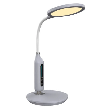 ΦΩΤΙΣΤΙΚΟ ΓΡΑΦΕΙΟΥ LED BLAIN HM4460.07 ΓΚΡΙ ABS-ΛΕΥΚΗ ΣΙΛΙΚΟΝΗ Φ18
