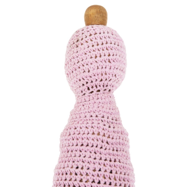 ΟΜΠΡΕΛΑ ΜΠΑΛΙΝΕΖΙΚΗ ΜΑΚΡΑΜΕ ΡΟΖ ΞΥΛO TEAK Φ200X250εκ. HM6035.04