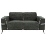 ΣΕΤ ΣΑΛΟΝΙ 2ΤΜΧ 3Θ+2Θ FERIN HM6070.03 ΠΡΑΣΙΝΟ ΥΦΑΣΜΑ ΜΕ ΜΕΤΑΛΛΙΚΑ ΠΟΔΙΑ