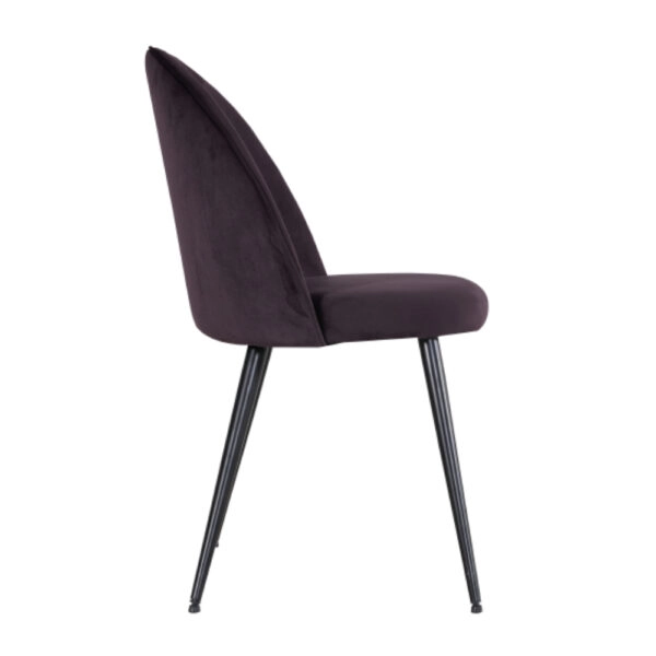 ZIZEL ΚΑΡΕΚΛΑ VIOLET ΣΚΟΥΡΟ 47x56,5xH84cm