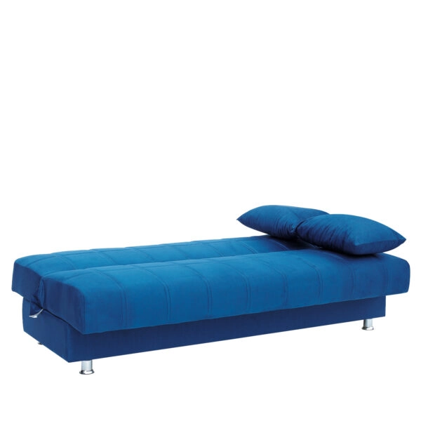 Καναπές Κρεβάτι Τριθέσιος LAURA Μπλε 190x84x86cm
