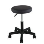 Σκαμπό Γραφείου THESTIA Μαύρο PVC 36.5x37.5x43-54.5cm