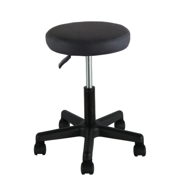 Σκαμπό Γραφείου THESTIA Μαύρο PVC 36.5x37.5x43-54.5cm