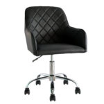 Καρέκλα Γραφείου HATHOR Μαύρο PVC 53x60x79-88.5cm