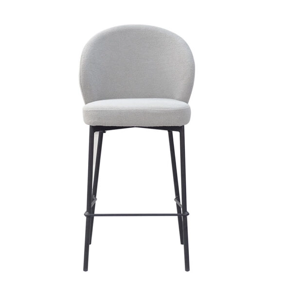 LUNE ΣΚΑΜΠΩ BAR ΓΚΡΙ 48x53,5x95,5