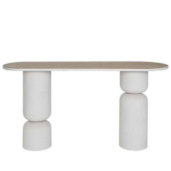 UP   DOWN ΚΟΝΣΟΛΑ ΛΕΥΚΟ ΦΥΣΙΚΟ 150x45xH77cm