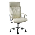 Καρέκλα Γραφείου Διευθυντή  COOKE Μπεζ PVC 63x80x118-126cm