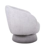 Πολυθρόνα Περιστρεφόμενη THEBE Γκρι Ύφασμα 77.5x74x78cm