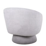 Πολυθρόνα Περιστρεφόμενη THEBE Γκρι Ύφασμα 77.5x74x78cm