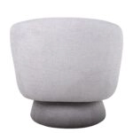 Πολυθρόνα Περιστρεφόμενη THEBE Γκρι Ύφασμα 77.5x74x78cm
