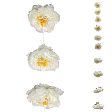 ΓΙΡΛΑΝΤΑ 10 ΕΚΡΟΥ ΑΝΘΗ ΠΑΙΩΝΙΕΣ - Φ11x180cm 6/ΚΙΒ