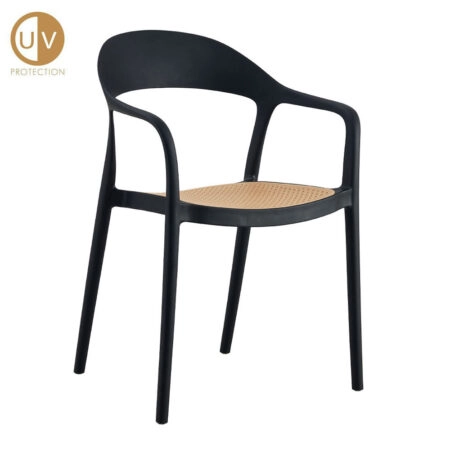 BISTROT ΚΑΡΕΚΛΑ ΜΑΥΡΟ ΦΥΣΙΚΟ 57x53xH81