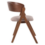 ΚΑΡΕΚΛΑ NEKKER HM9739.01 RUBBERWOOD ΣΕ ΚΑΡΥΔΙ-ΓΚΡΙ ΥΦΑΣΜΑ ΚΑΘΙΣΜΑ 56x55x78Yεκ.