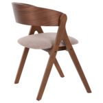 ΚΑΡΕΚΛΑ NEKKER HM9739.01 RUBBERWOOD ΣΕ ΚΑΡΥΔΙ-ΓΚΡΙ ΥΦΑΣΜΑ ΚΑΘΙΣΜΑ 56x55x78Yεκ.
